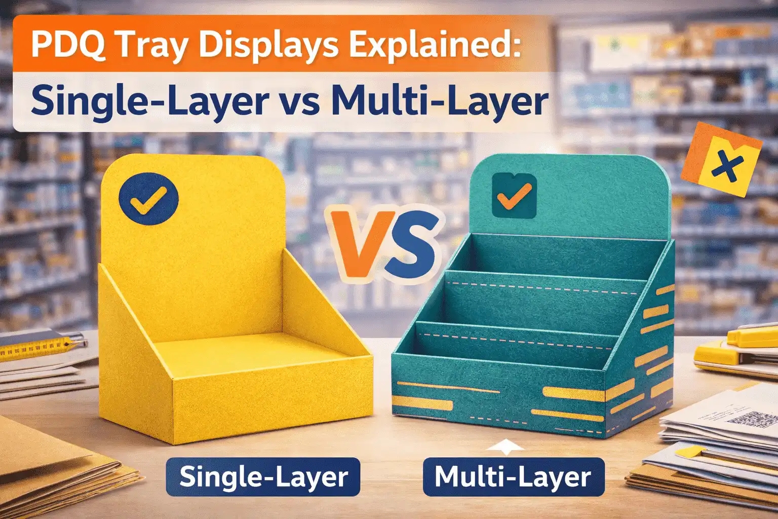 PDQ Tray Displays Explained: Single-Layer vs Multi-Layer